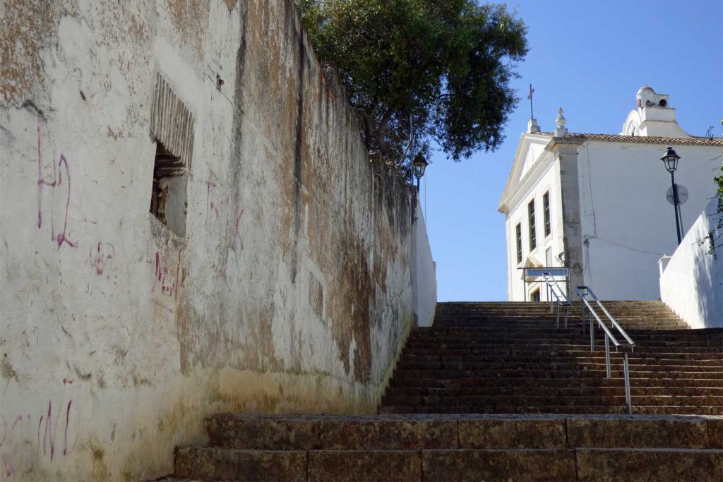 A photo of the church in Fuseta