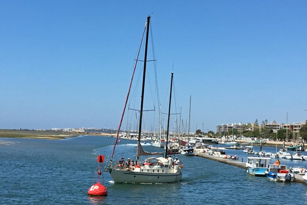 A sailing trip heading out of the Marina in Olhao