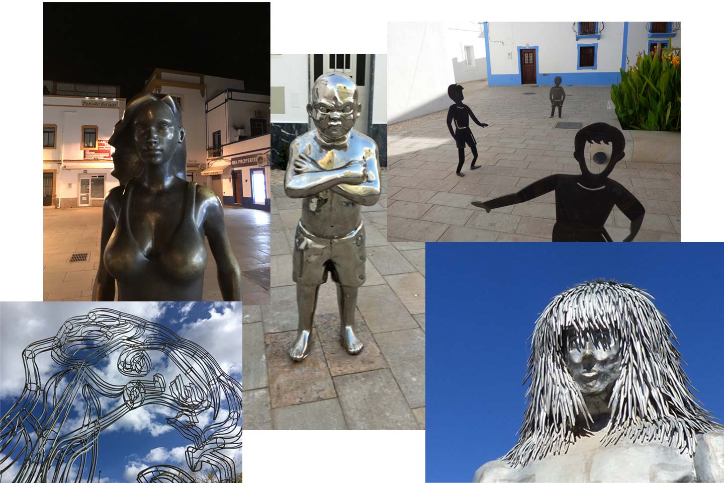 Photos of the Statues on the Path of Legends in Olhao