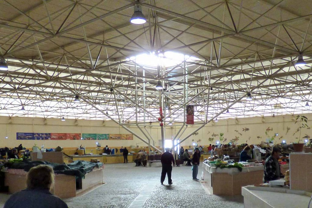 A photo of the inside of the Mercado in Tavira