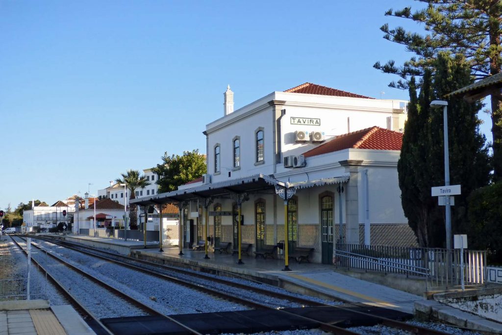 A photo of Tavira train station